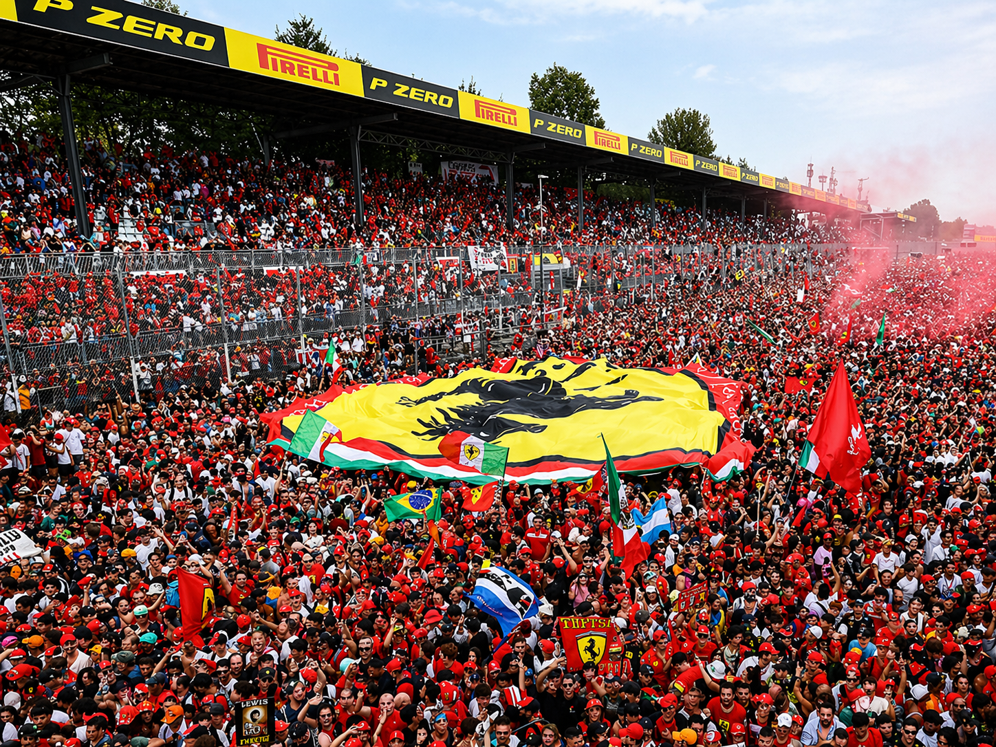 Formel 1 Monza 2026 – Autodromo Nazionale Monza mit Tifosi und vollen Tribünen
