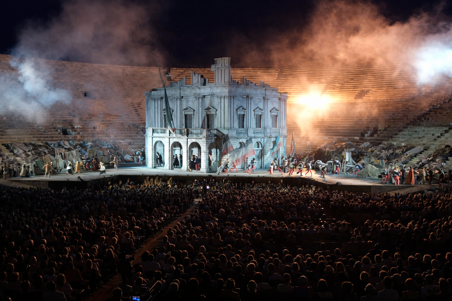 Nabucco 2026 in der Arena di Verona – Open-Air-Oper bei Nacht, Privatflug ab der Schweiz mit Swiss Elite Flight