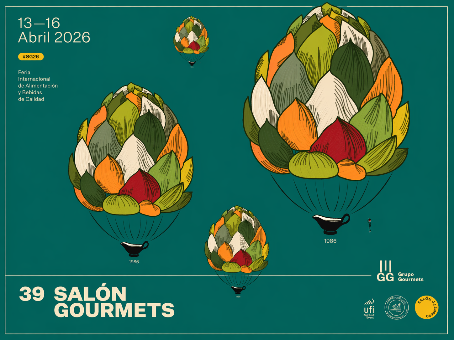 Salón Gourmets 2026 – IFEMA Madrid – Privatflug ab der Schweiz – offizielles Eventmotiv der Feinkost- und Delikatessenmesse in Madrid (13.–16. April 2026)