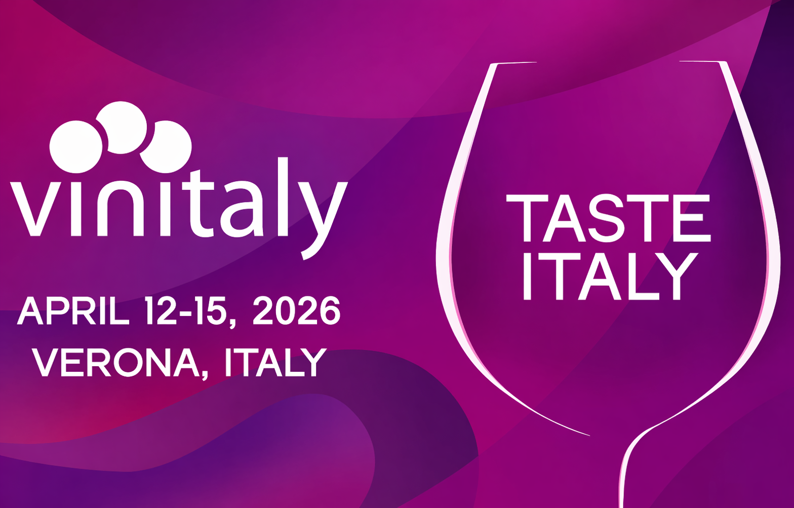 Vinitaly 2026 – Verona – Privatflug ab der Schweiz – offizielles Eventmotiv zur internationalen Weinmesse in Verona (12.–15. April 2026)
